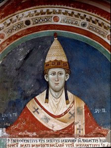 Papa Innocenzo III (dettaglio) da Unknown artist