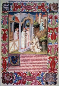 Papa Giovanni XXII affida a Odorico da Pordenone la missione di evangelizzare oltremare da Unknown artist