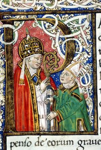 Papa San Gregorio I il Grande (540 - 604) da Unknown artist