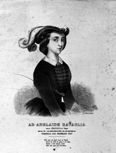 Ritratto di Adelaide Ravaglia nella rappresentazione dell