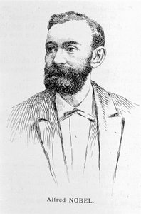 Ritratto di Alfred Nobel (1833 - 1896), industriale e chimico svedese. da Unknown artist