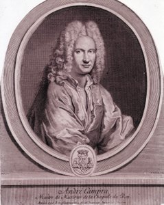 Ritratto di André Campra (1660-1744), compositore francese da Unknown artist