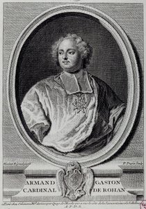 Ritratto di Armand Gaston Maximilien, Cardinale de Rohan (1674-1749). Incisione del XVIII secolo. Parigi, Museo Carnavalet da Unknown artist