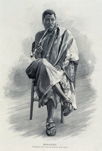 Ritratto di Behanzin (1844-1900), re del Dahomey (attuale Benin) da Unknown artist