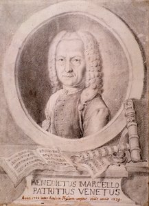 Ritratto di Benedetto Marcello (disegno) da Unknown artist