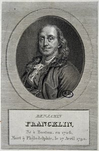 Ritratto di Benjamin Franklin, politico e fisico americano (1706-1790) da Unknown artist