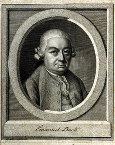 Ritratto di Carl Philippe Emanuel Bach detto il Bach di Berlino e Amburgo, quinto figlio di Johann Sebastian Bach da Unknown artist