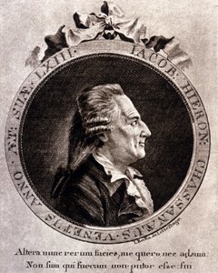 Ritratto di Casanova (1725 - 1798) - ritratto nel frontespizio, in Histoire de ma fuite des prisons de la République de Venise, scritto a Dux in Boemia da Unknown artist