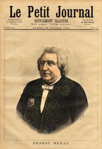 Ritratto di Ernest Renan (1823-1892), scrittore, filologo, filosofo e storico. Autore popolare di 