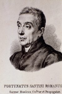 Ritratto di Fortunato Santini (incisione) da Unknown artist