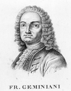 Ritratto di Francesco Saverio Geminiani. Musicista italiano (Lucca) da Unknown artist