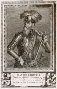 Ritratto di Francisco Pizarro (incisione) da Unknown artist