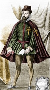 Ritratto di Francisco Pizarro (fr. Francois Pizarre) da Unknown artist