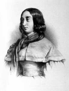 Ritratto di George Sand (Aurore Dupin, Baronne Dudevant) (1804-1876) da Unknown artist