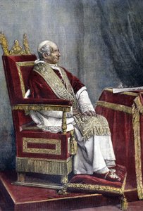 Ritratto di Gioacchino PECCI, Leone XIII (1810 - 1903), 254º Papa (1878 - 1903) da Unknown artist