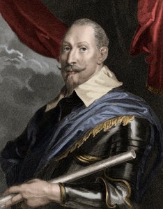 Ritratto di Gustavo Adolfo II (Gustavo Adolfo) (1594-1632), Re di Svezia - incisione - XIX secolo da Unknown artist