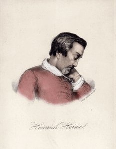 Ritratto di Heinrich Heine (1797-1856), scrittore tedesco