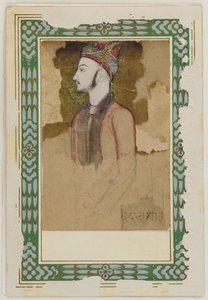 Ritratto di Ibrahim Adil Shah II, di Bijapur (m.1626) (?) da Unknown artist