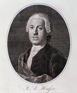 Ritratto di Johann Adolf Hasse (incisione) da Unknown artist