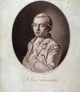 Ritratto di Johann Gottlieb Naumann (incisione) da Unknown artist