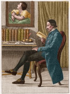 Ritratto di Johann Kaspar Lavater (1741-1801), teologo svizzero e scrittore di lingua tedesca noto per il suo lavoro sulla fisiognomica da Unknown artist