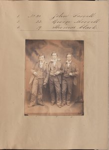 [Ritratto di John Farrell, George Morrell e Thomas Clark].