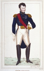 Ritratto di Girolamo Bonaparte (1784-1860). Incisione del 1830 da Unknown artist