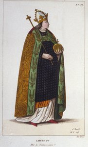 Ritratto di Ludovico I il Pio o il Bonario (778 - 840), Imperatore dell