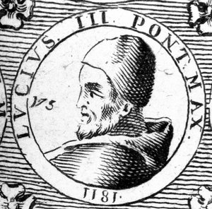 Ritratto di Lucio III (? - 1185). da Unknown artist