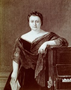 Ritratto di Marietta Alboni (1826-1894), cantante contralto italiana (incisione del XIX secolo) da Unknown artist