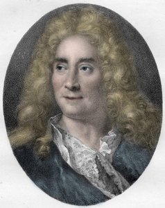 Ritratto di Michel Boyron (Michel Baron), attore e drammaturgo inglese (1653-1729) - incisione da Unknown artist