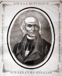 Ritratto di Miguel Hidalgo y Costilla, sacerdote messicano (nel 1810 proclamò l