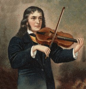 Ritratto di Niccolò Paganini (1782 - 1840) violinista italiano da Unknown artist