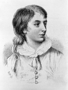 Ritratto di Percy Bysshe Shelley (1782 - 1822) poeta romantico inglese all