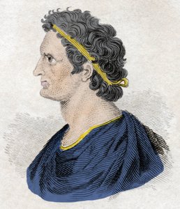 Ritratto del faraone Tolomeo II Filadelfo (ca. 309-246 a.C.) (incisione del XIX secolo)