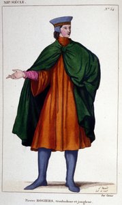 Ritratto di Pierre Rogiers, trovatore e giullare del XII secolo. da Unknown artist