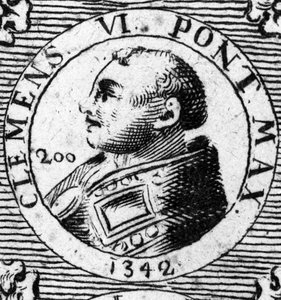 Ritratto di Papa Clemente VI (1342-1352).