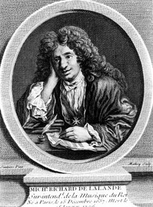 Ritratto di Richard Delalande, sovrintendente della Musica del Re; nato il 15 dicembre 1657 a Parigi; morto il 18 gennaio 1726