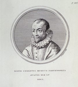 Ritratto di Scipione Cerreto (incisione) da Unknown artist