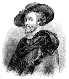 Ritratto di Sir Peter Paul Rubens (1577-1640) (incisione) da Unknown artist
