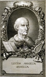 Ritratto di Seneca (4-65). Incisione del 1794. Coll Maciet, Biblioteca delle Arti Decorative, Parigi