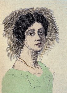 Ritratto di Theodore Ulrike Sophie von Levetzow (1804-1899) Ultimo Amore di Johann Wolfgang von Goethe (1749-1832) da Unknown artist