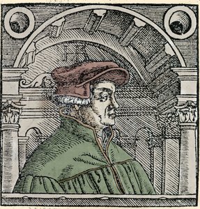 Ritratto di Ulrich Zwingli (1484 - 1531), riformatore religioso svizzero da Unknown artist