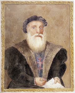 Ritratto di Vasco de Gama - in "La vita del Principe Enrico del Portogallo soprannominato il Navigatore" di Richard Henri Major