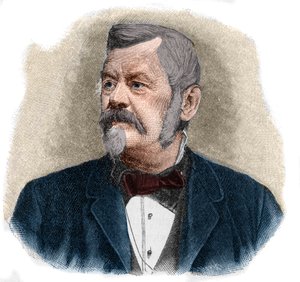 Ritratto di Wilhelm Jordan (1842-1899) geodetico tedesco da Unknown artist