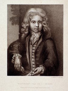 Ritratto di Wolfgang Amadeus Mozart da bambino (incisione) da Unknown artist