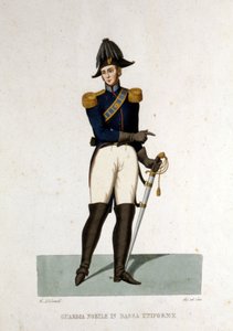 Ritratto di un membro della guardia nobile dello Stato Vaticano da Unknown artist