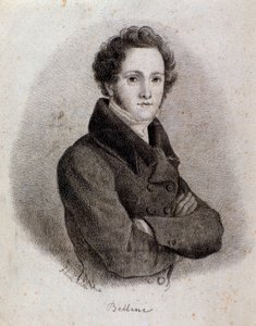 Ritratto del compositore italiano Vincenzo Bellini (incisione, XIX secolo) da Unknown artist