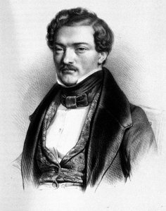 Ritratto del tenore francese Gilbert-Louis Duprez (1806 - 1896).