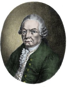 Ritratto del compositore tedesco Carl Philip Emanuel Bach (1714-1788)